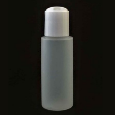 2 oz Natural Plastic Bottle w/Disc Top lid (3 pack)