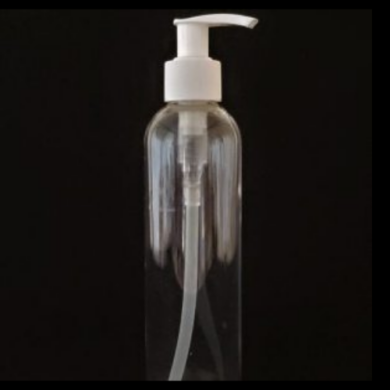 Refillable 8 oz. Pet Bullet Bottle B359G with Lotion Pump DP111